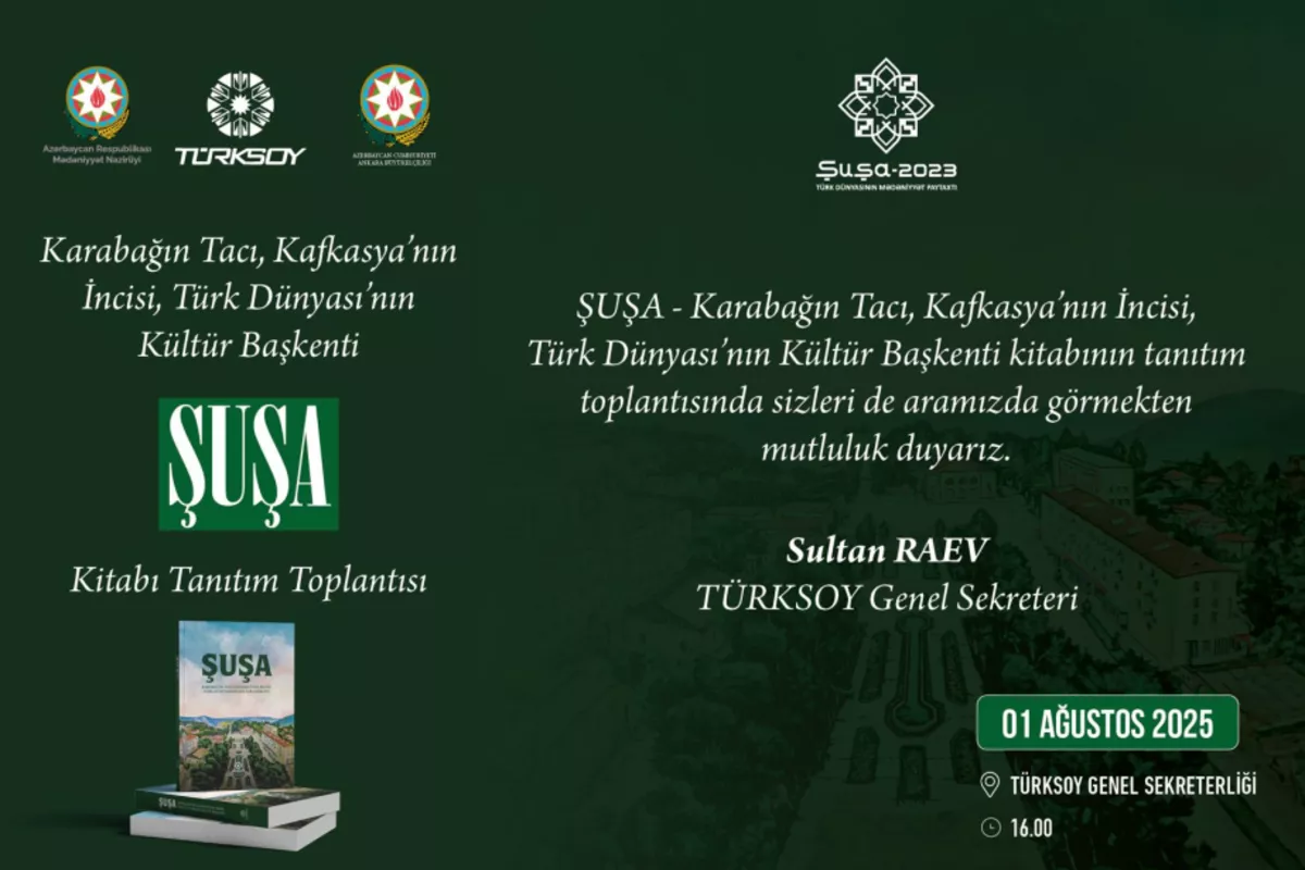 Ankara to Host Shusha Book Presentation