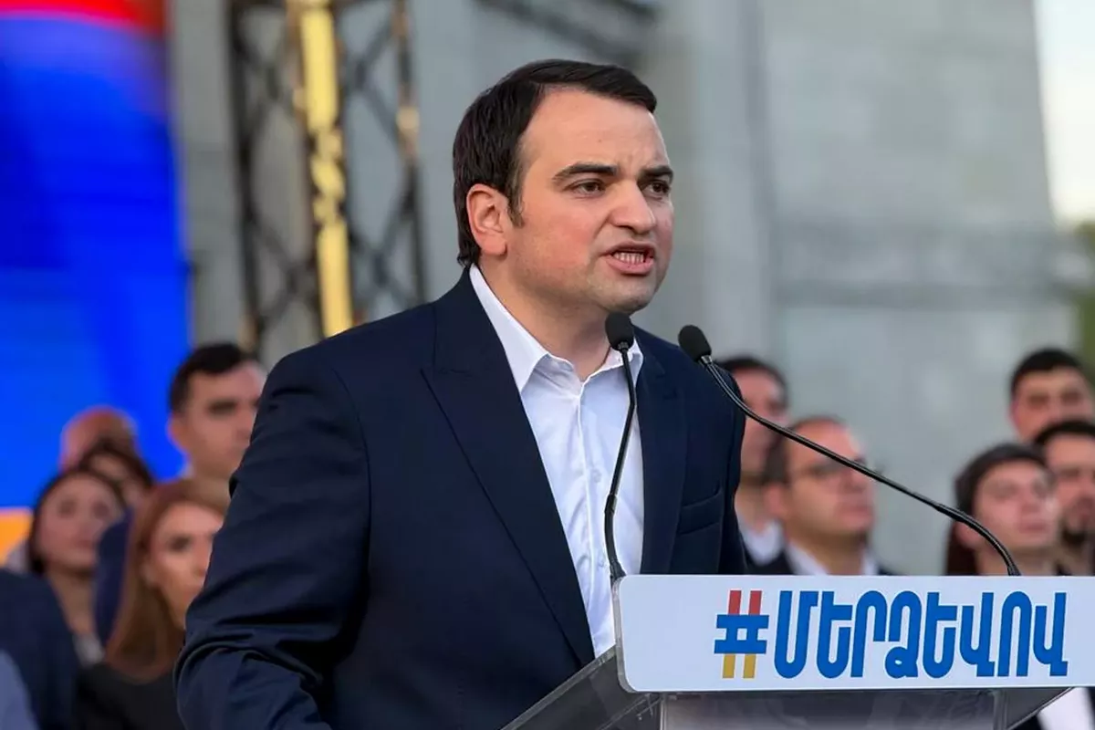 Protesters Gather on Freedom Square in Armenia Demanding Release of Businessman Karapetyan