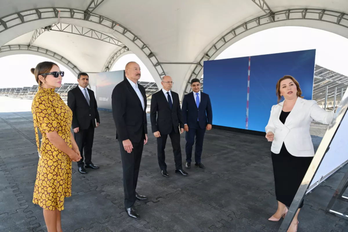 President Aliyev Inspects Construction Progress of Two Solar Power Plants in Nakhchivan