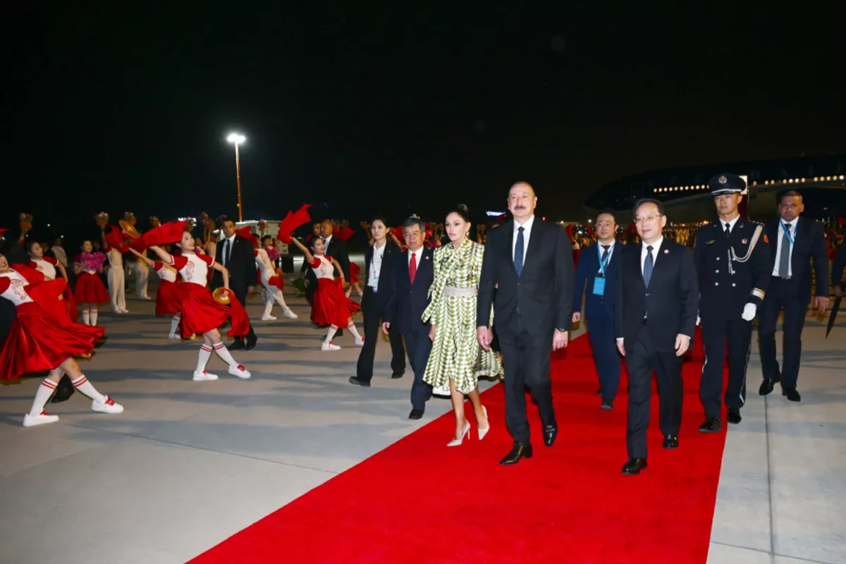 Azerbaijan's President Arrives in China for Working Visit
