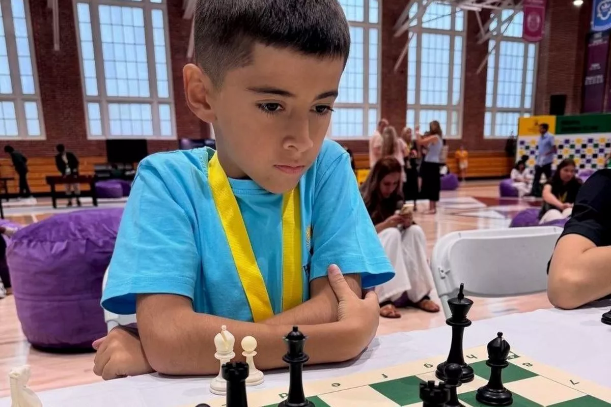 Eight-Year-Old Tajik Boy Wins Silver at World School Chess Championship