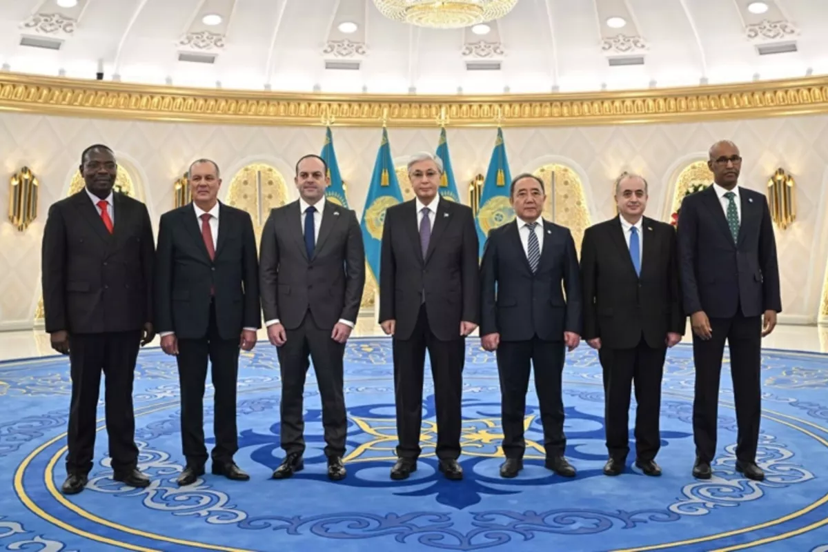 Kazakh President Receives Credentials from Six New Ambassadors
