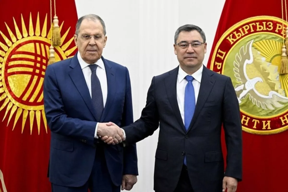 President Japarov Meets Russia's FM Sergey Lavrov in Cholpon-Ata