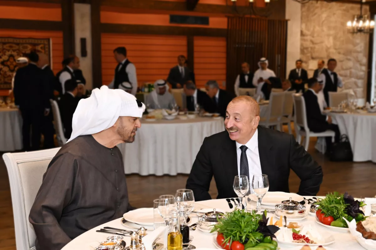 President Ilham Aliyev Hosts Official Luncheon for UAE President in Shusha