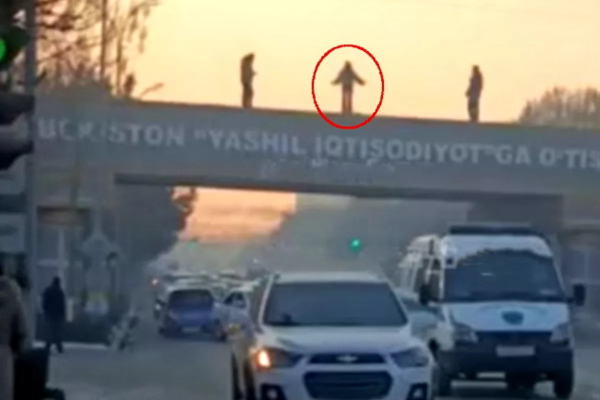Heroic Rescue in Uzbekistan Stops Woman From Jumping Bridge
