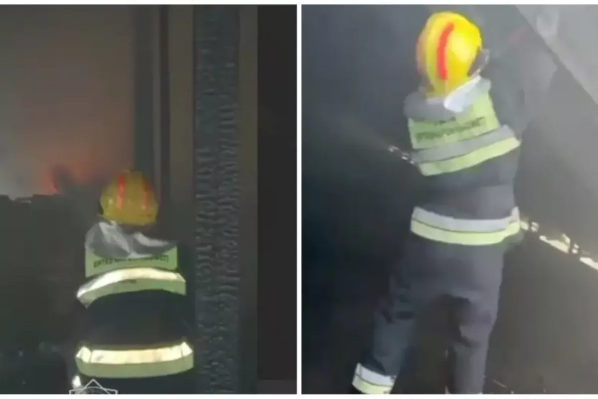 Blaze Engulfs Kindergarten Building in Kazakhstan's Village - VIDEO