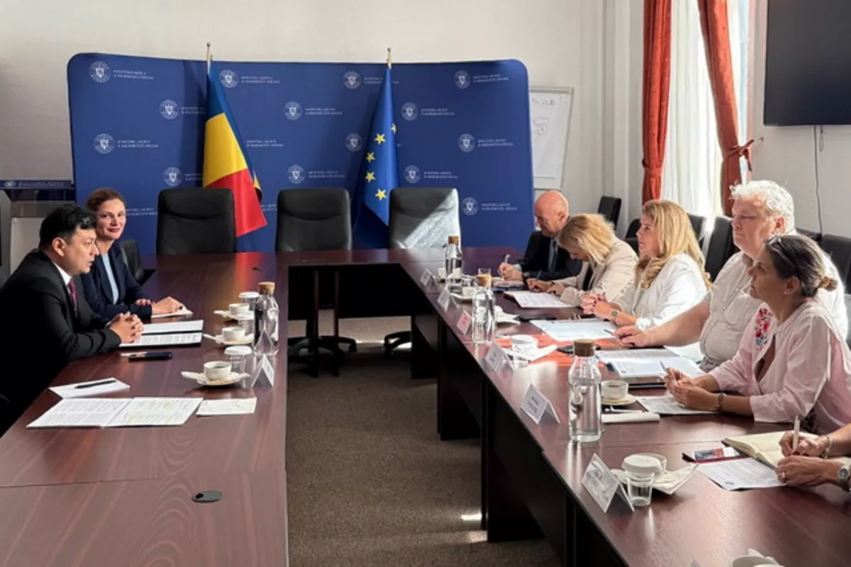 Uzbek Diplomats Engage in High-Level Talks to Boost Ties with Romania during Bucharest Visit