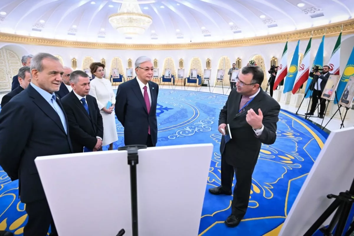 Kazakhstan, Iran Presidents View 27 Historic Manuscripts
