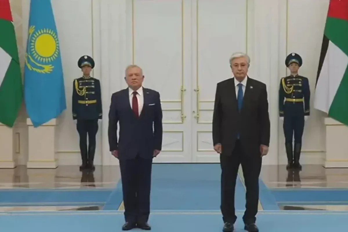 Jordan’s King Arrives at Akorda
