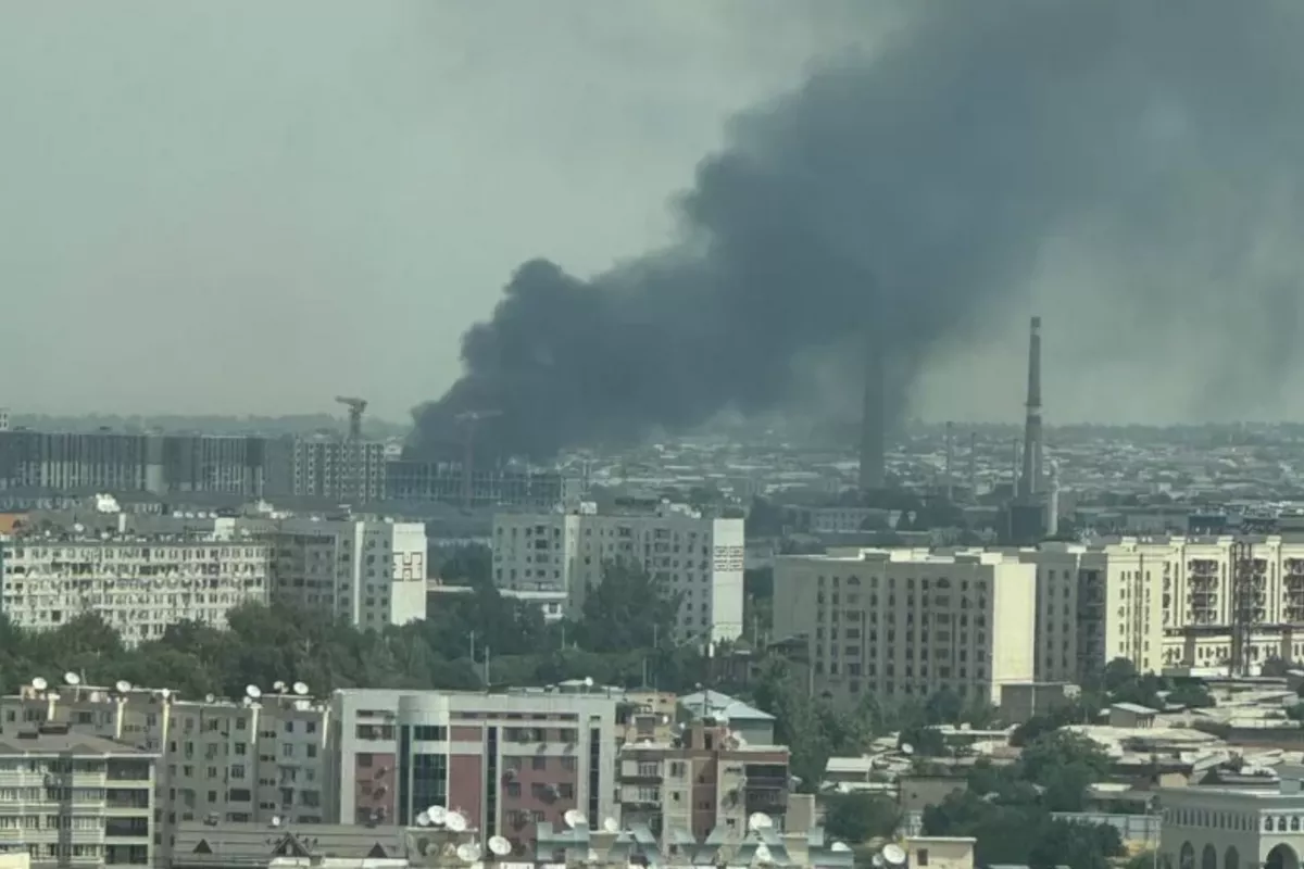 Firefighters Contain Blaze at Uzbekistan’s Almazar District Plant in Record Time