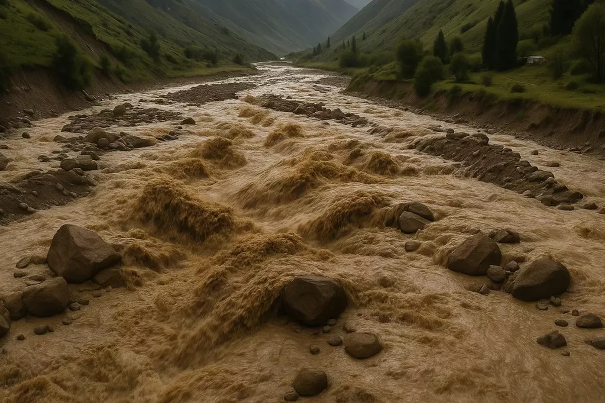 Mudslide Hits Kyrgyzstan, Damages Highway Section