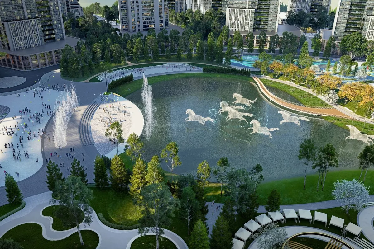 Kyrgyzstan’s Bishkek to Make Splash with New Artificial Lake at Royal Central Park