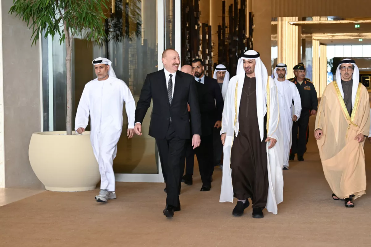 President Ilham Aliyev Arrives in UAE for Official Visit