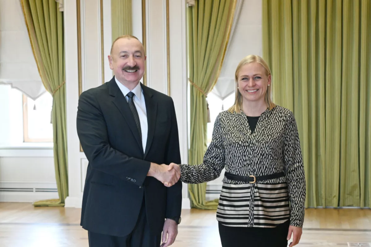 President Ilham Aliyev Meets with OSCE Chairperson-in-Office and Delegation