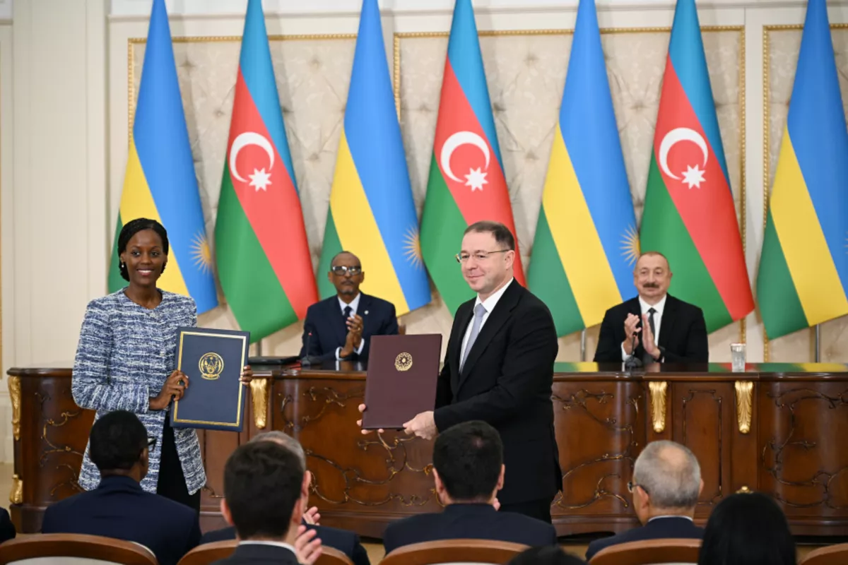 Azerbaijan and Rwanda Exchange Signed Documents as Presidents Hold Joint Press Conference