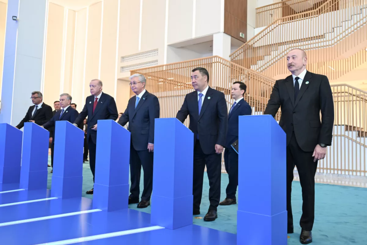 President Ilham Aliyev, OTS Summit Participants Attend Turkic Civilization Center Groundbreaking