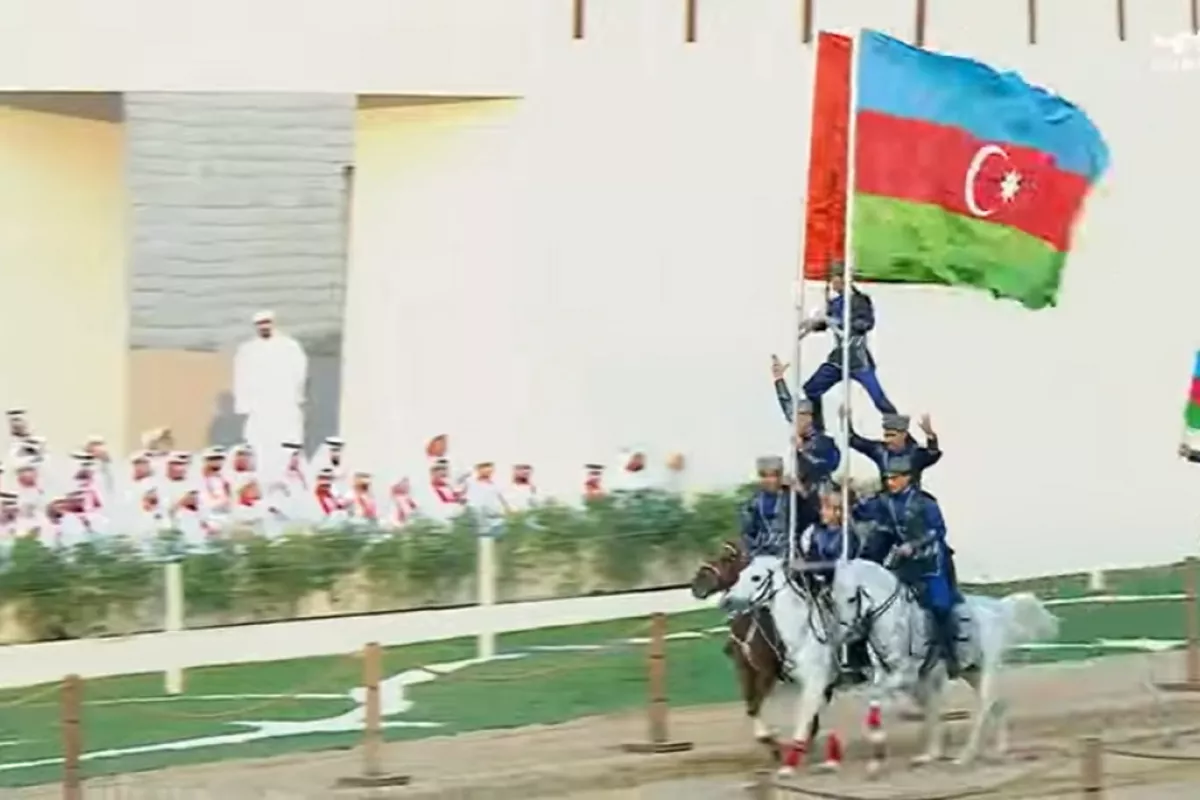 Azerbaijani Cavalry Showcases Performance at UAE National Day