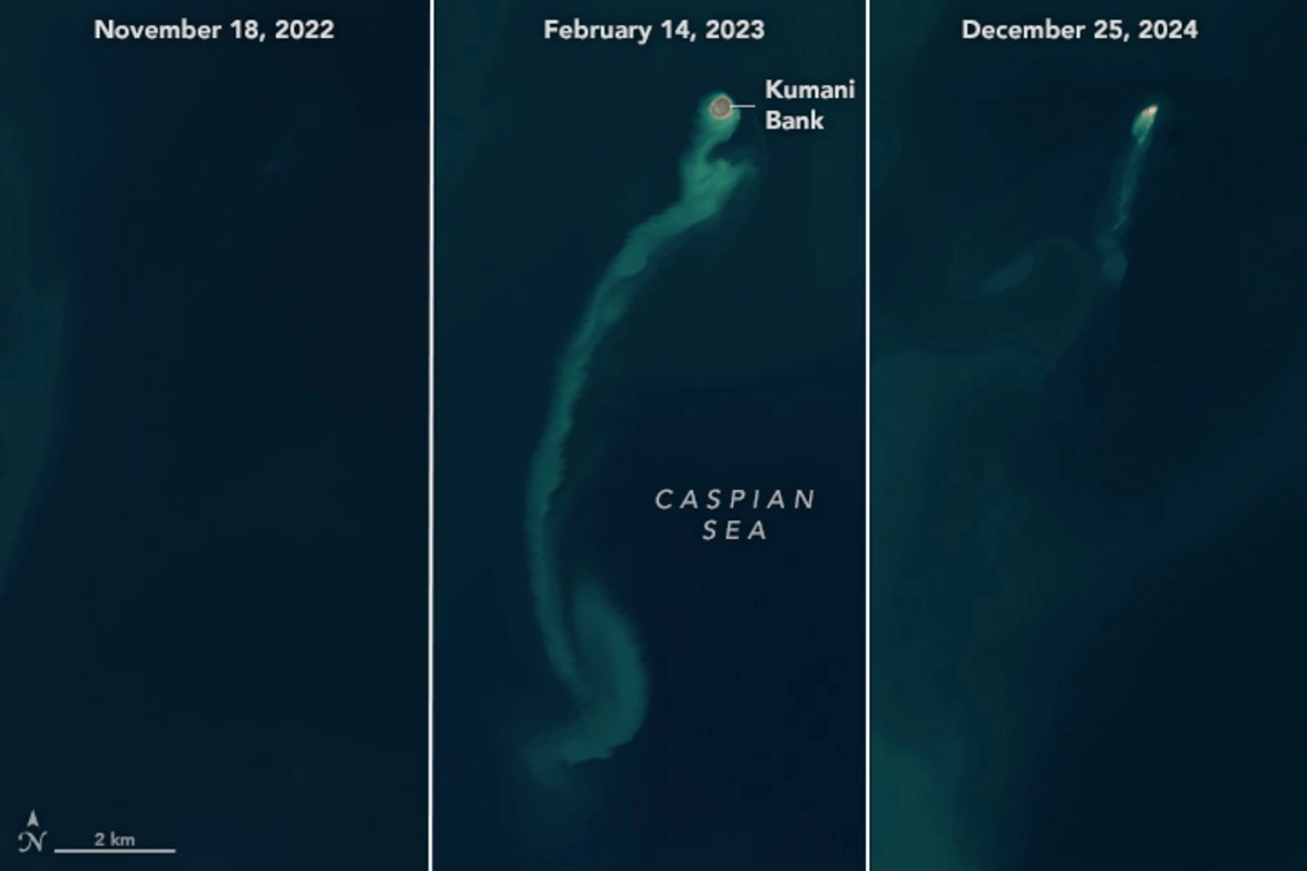 NASA Satellites Spot a ‘Ghost Island’ in Caspian Sea