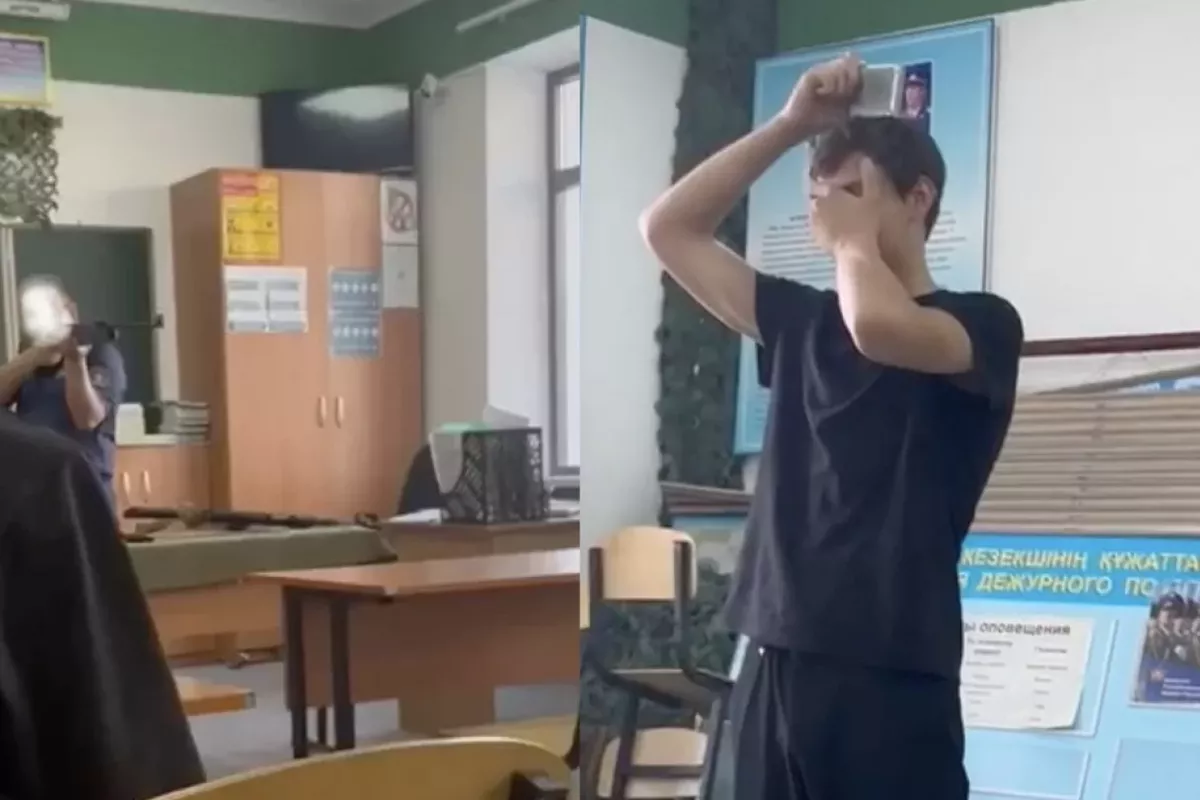 College Teacher Fires at Student in Kazakhstan VIDEO