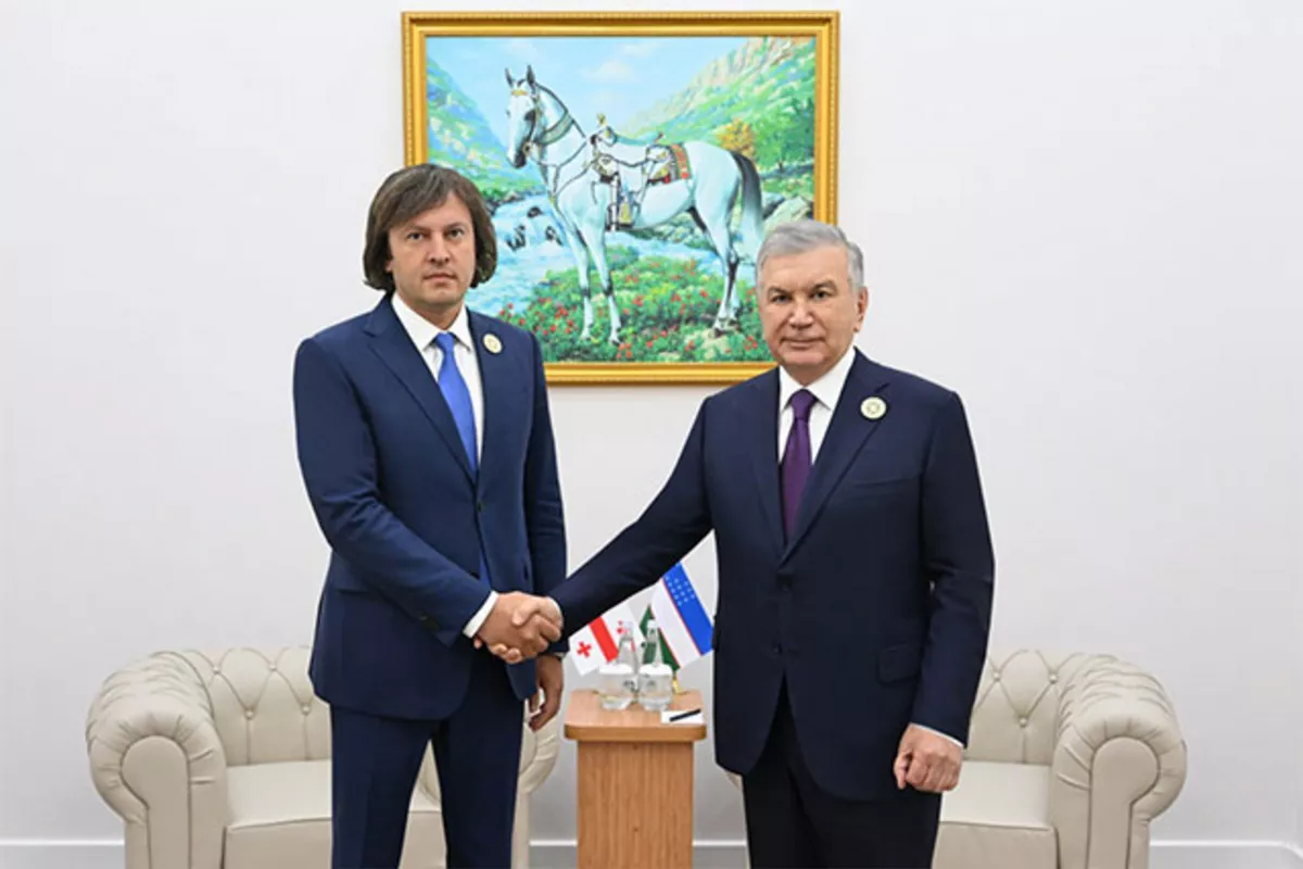 Uzbek Leader, Georgian PM Discuss Expanding Trade and Cultural Cooperation