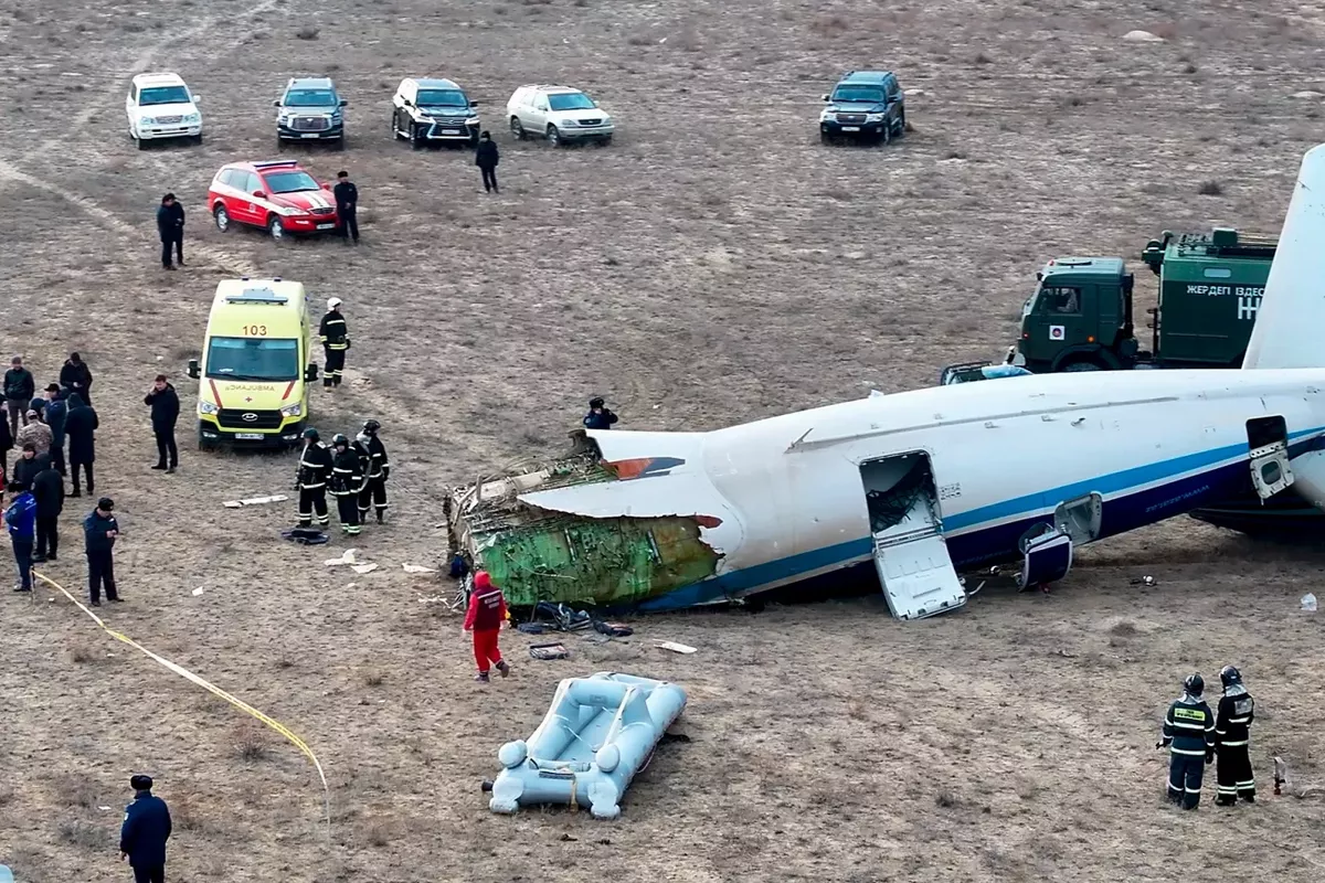 Azerbaijan Says Investigation into AZAL Plane Crash Near Aktau Underway