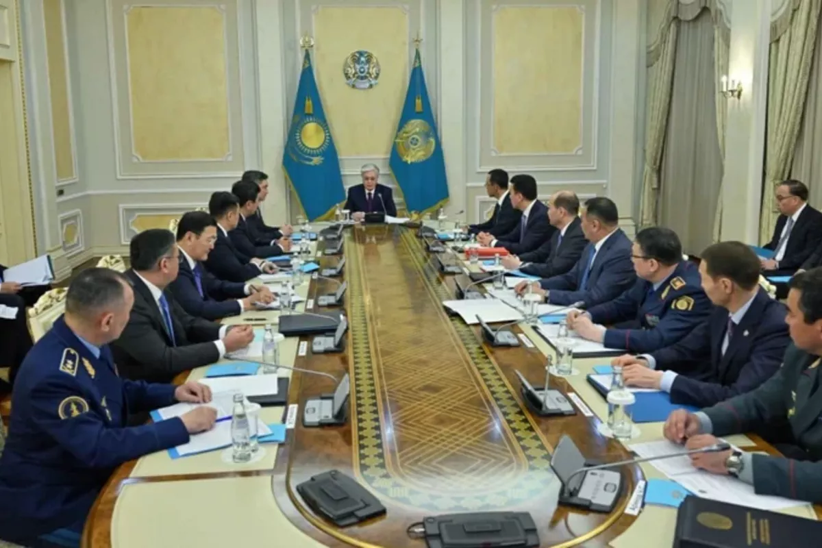Kazakh President Tokayev Chairs Security Council Sitting
