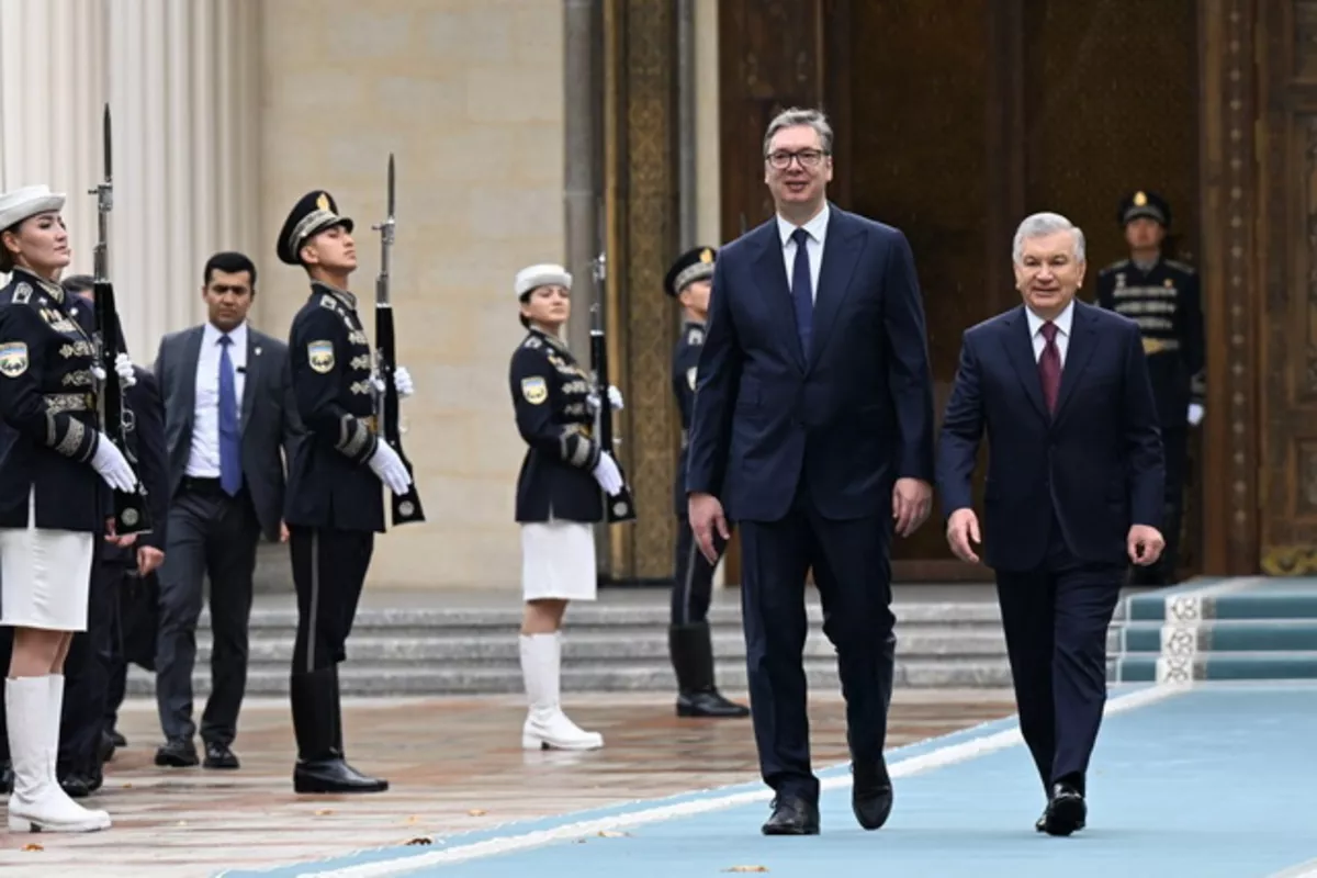 Serbian President Receives Grand Welcome in Uzbekistan's Tashkent