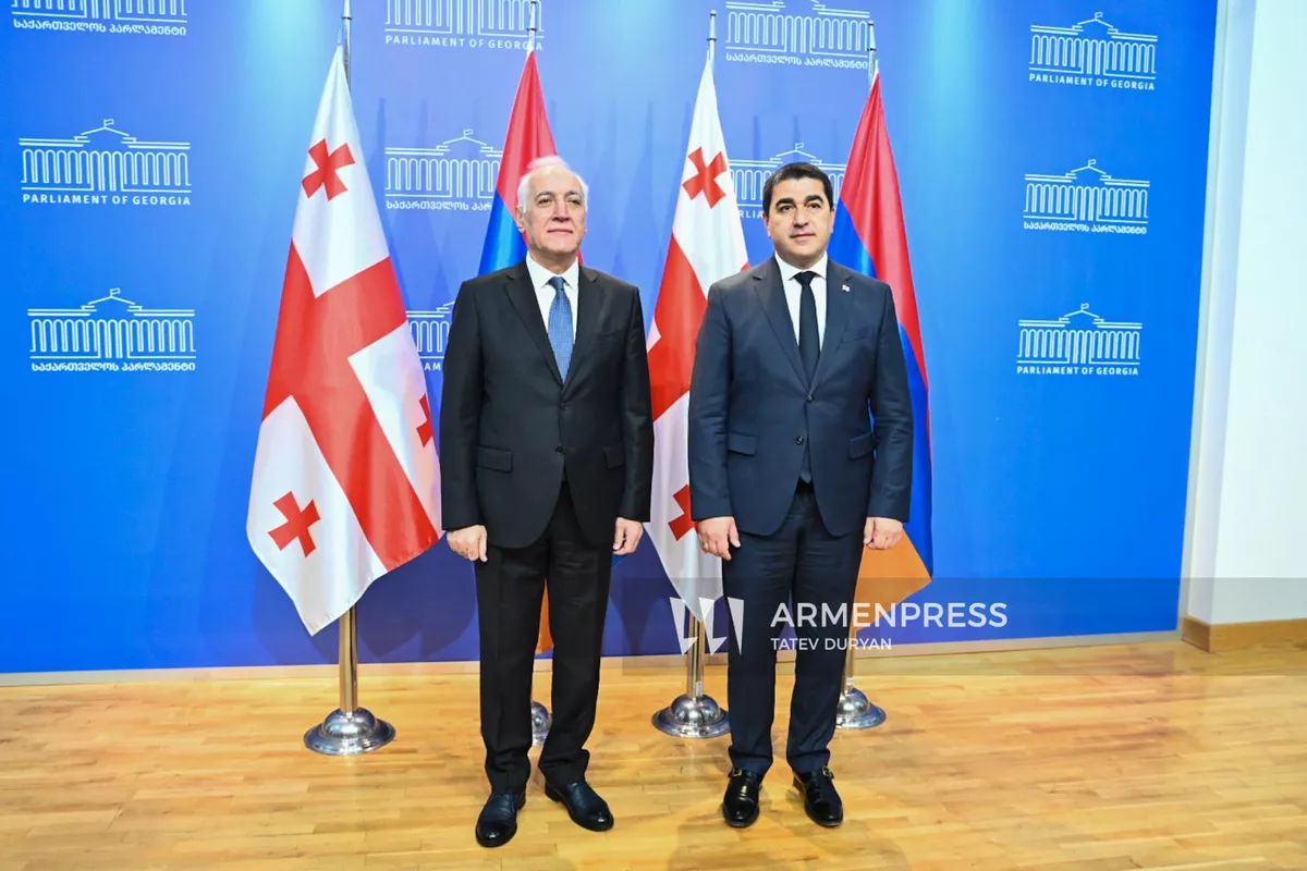 Armenian President Holds Meeting with Georgian Parliament Speaker