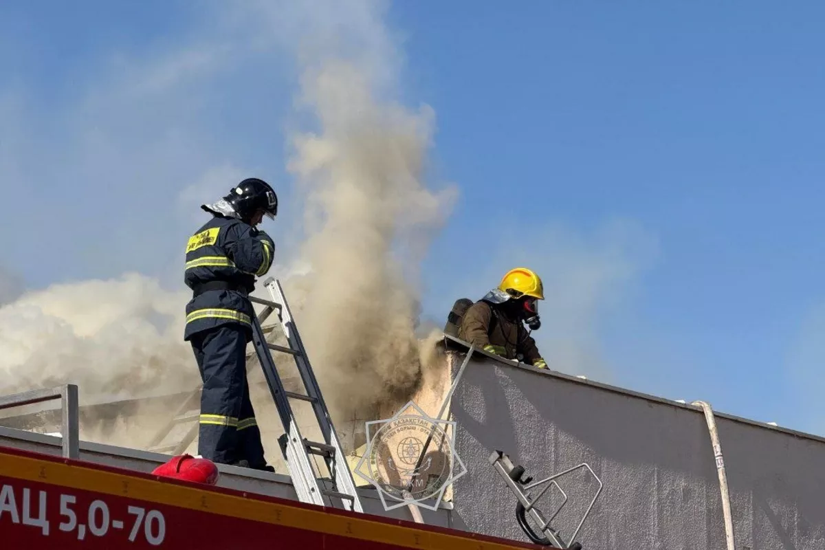 Fire Breaks Out at Shopping Center in Kazakhstan's Aktau - VIDEO