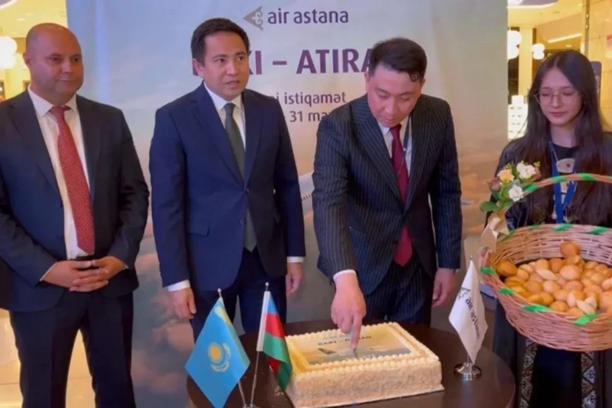 First Direct Flight from Atyrau Lands in Baku