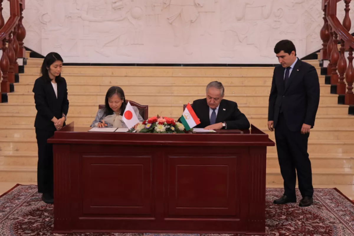 Tajikistan and Japan Sign Notes on Human Resource Development Scholarship Project