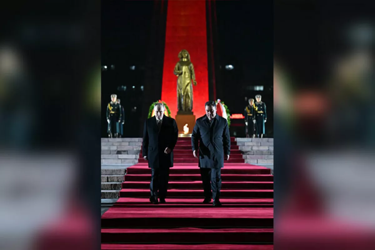 Kyrgyz, Russian Leaders Honor WWII Heroes at Bishkek’s Eternal Flame