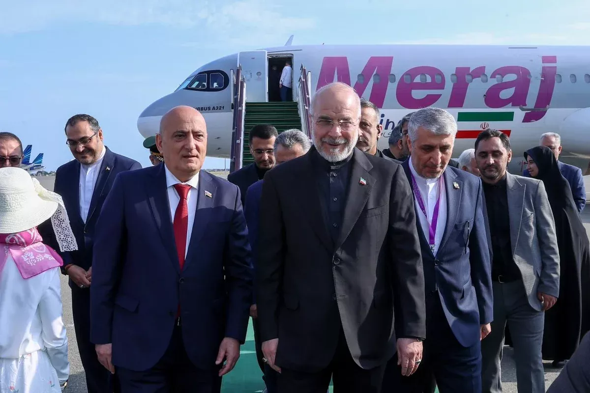 Iranian Parliament Speaker Arrives in Azerbaijan for Major OIC Gathering