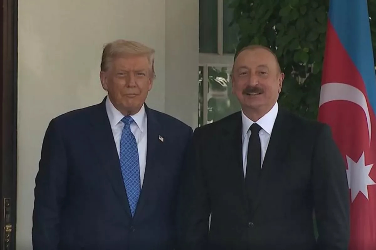 President Ilham Aliyev Arrives at White House for Meeting with Donald Trump