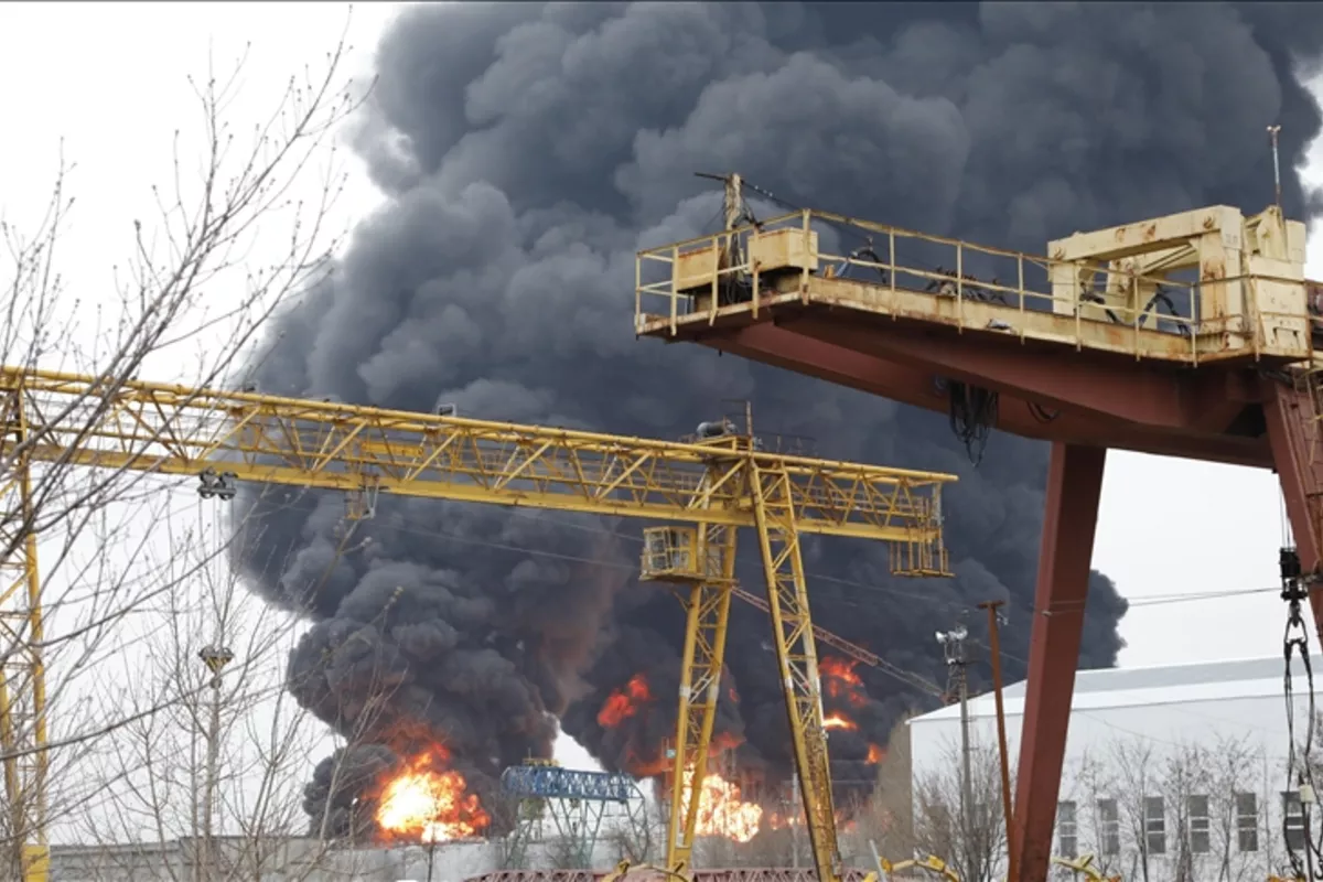 Drone Strike Triggers Blasts at Russian Oil Refinery