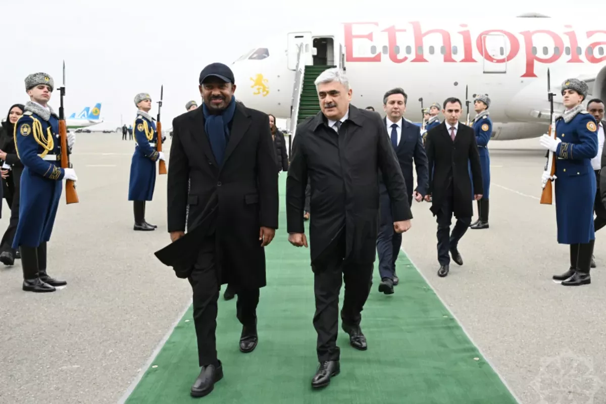 Ethiopian Prime Minister Arrives in Azerbaijan for Official Visit