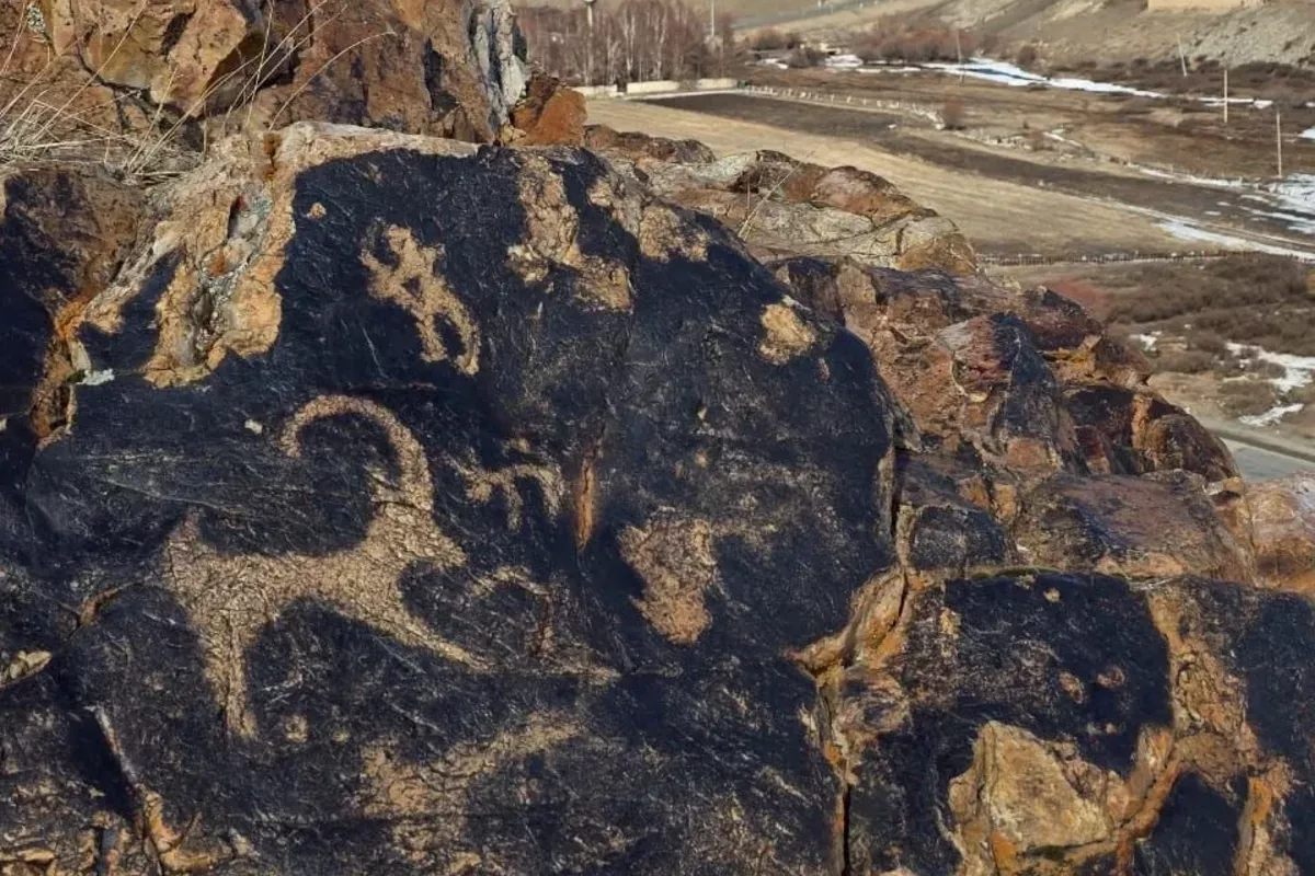 Kyrgyzstan's Talas Valley Yields Striking Ancient Petroglyph