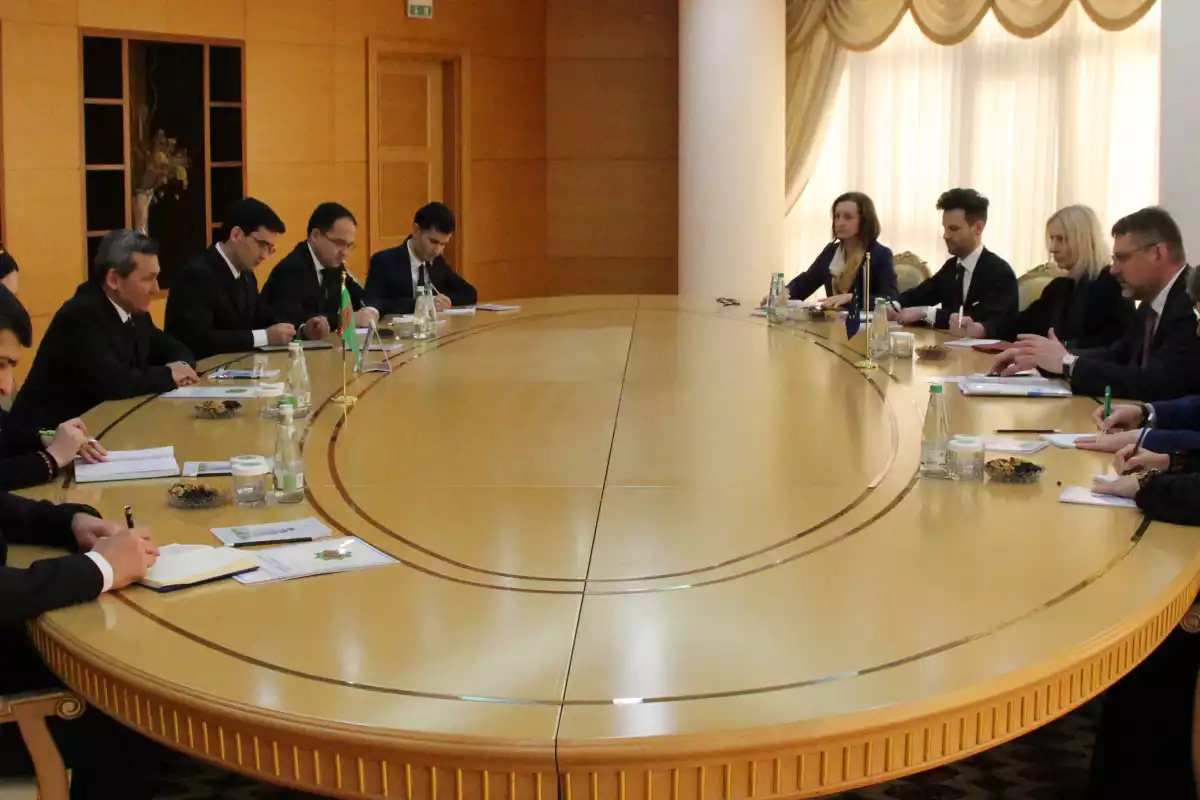 Turkmen FM Holds Talks with EU Special Envoy for Central Asia on Cooperation