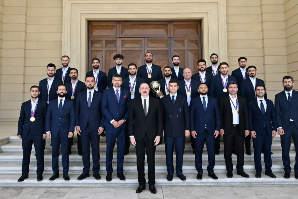 President Aliyev Receives Members of Azerbaijan National Team, Winners of Minifootball World Cup