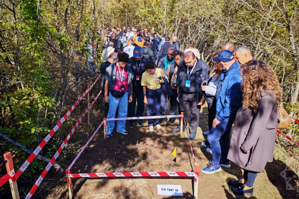 International Conference Attendees Visit Mass Grave Sites in Azerbaijan's Aghdara