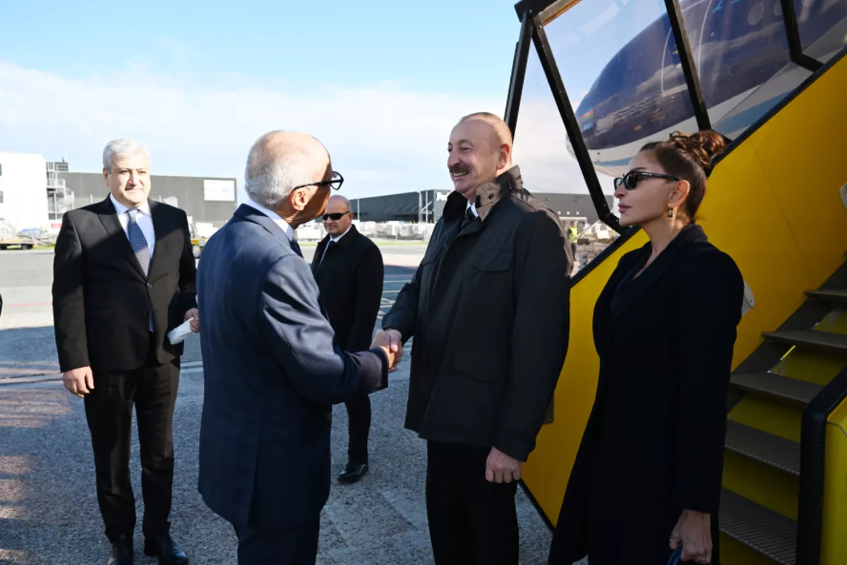 President Ilham Aliyev Arrives in Denmark for Working Visit