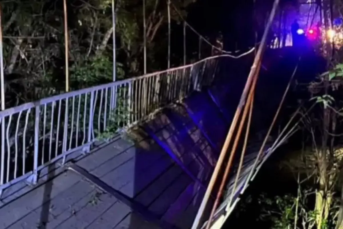 Pedestrian Bridge Collapses With People On It in Kazakhstan