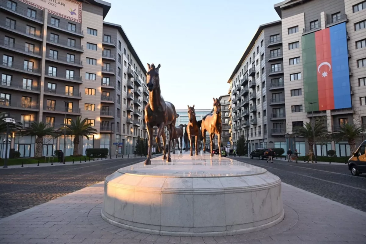 President Ilham Aliyev Tours Baku White City
