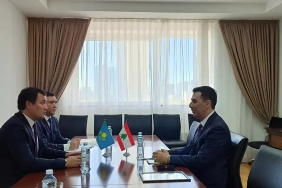Kazakhstan Bids Farewell to Outgoing Lebanese Ambassador