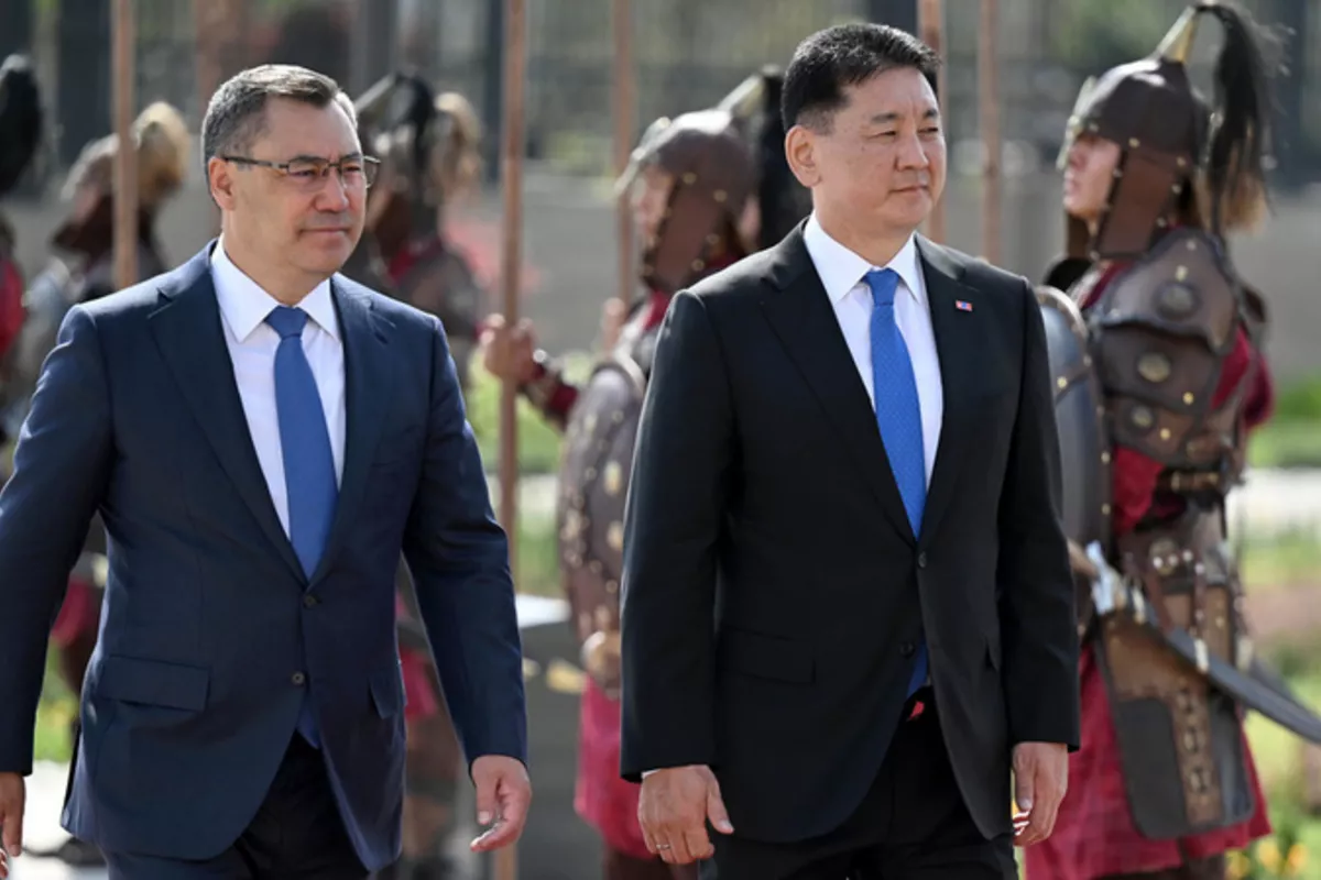 Mongolian President Arrives in Kyrgyzstan