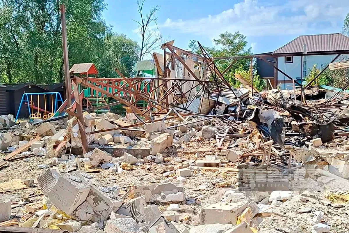 Russian Drone Strike Destroys Azerbaijani-Owned Restaurant in Kyiv
