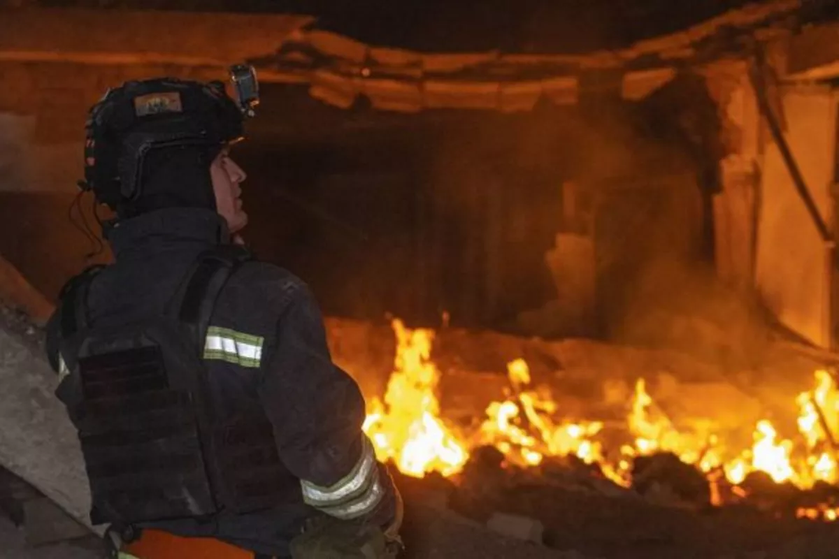 Russian Drone Strike Leaves School in Ruins in Ukraine’s Sumy