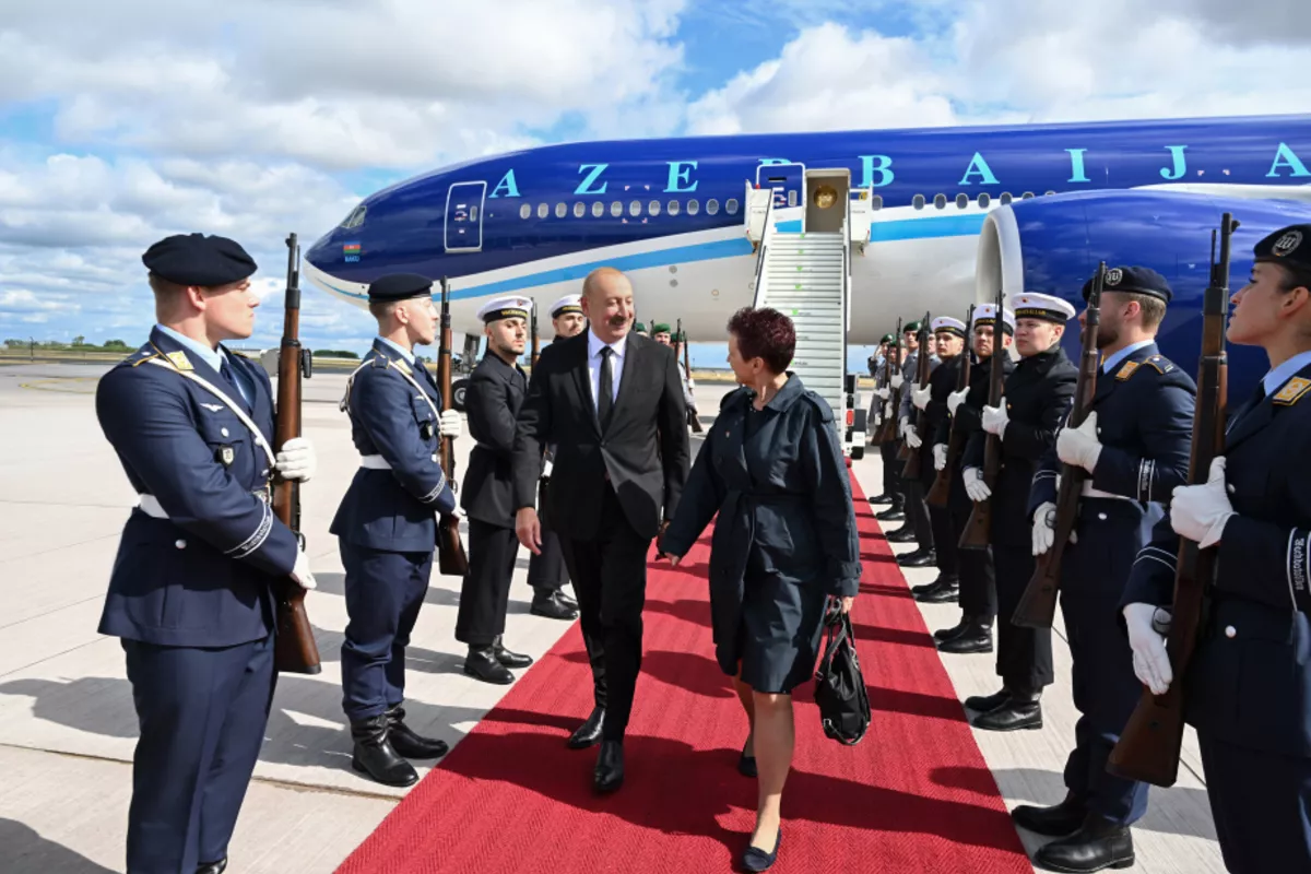 President Aliyev Begins Official Visit to Germany