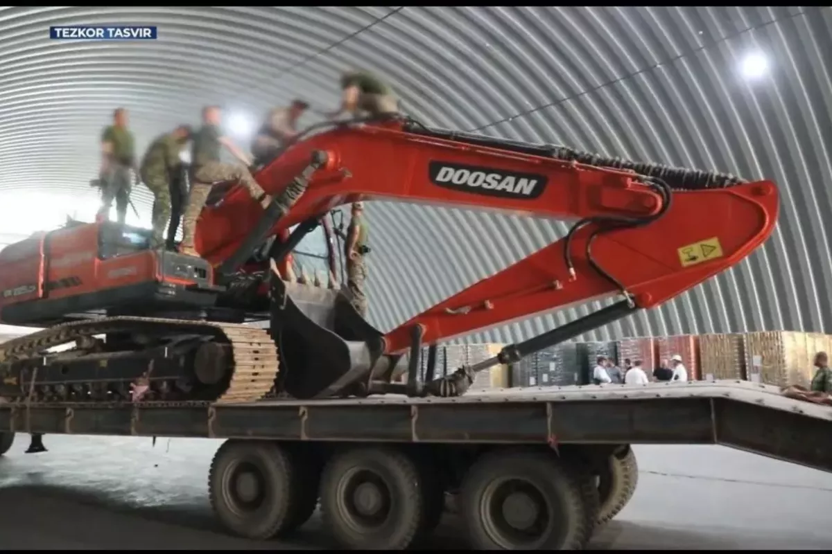 Uzbek Border Guards Stop Huge Drug Shipment Hidden in Heavy Machinery