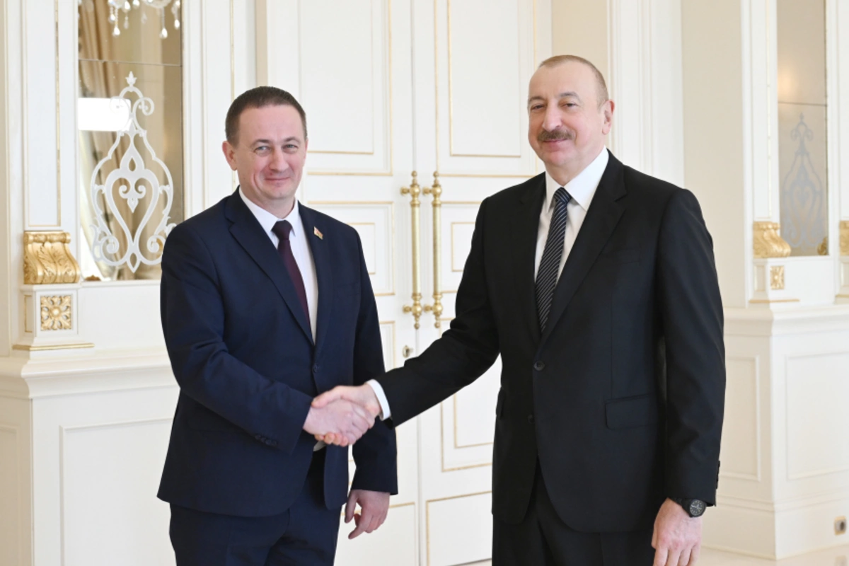 Azerbaijani President Ilham Aliyev Meets with Prime Minister of Belarus
